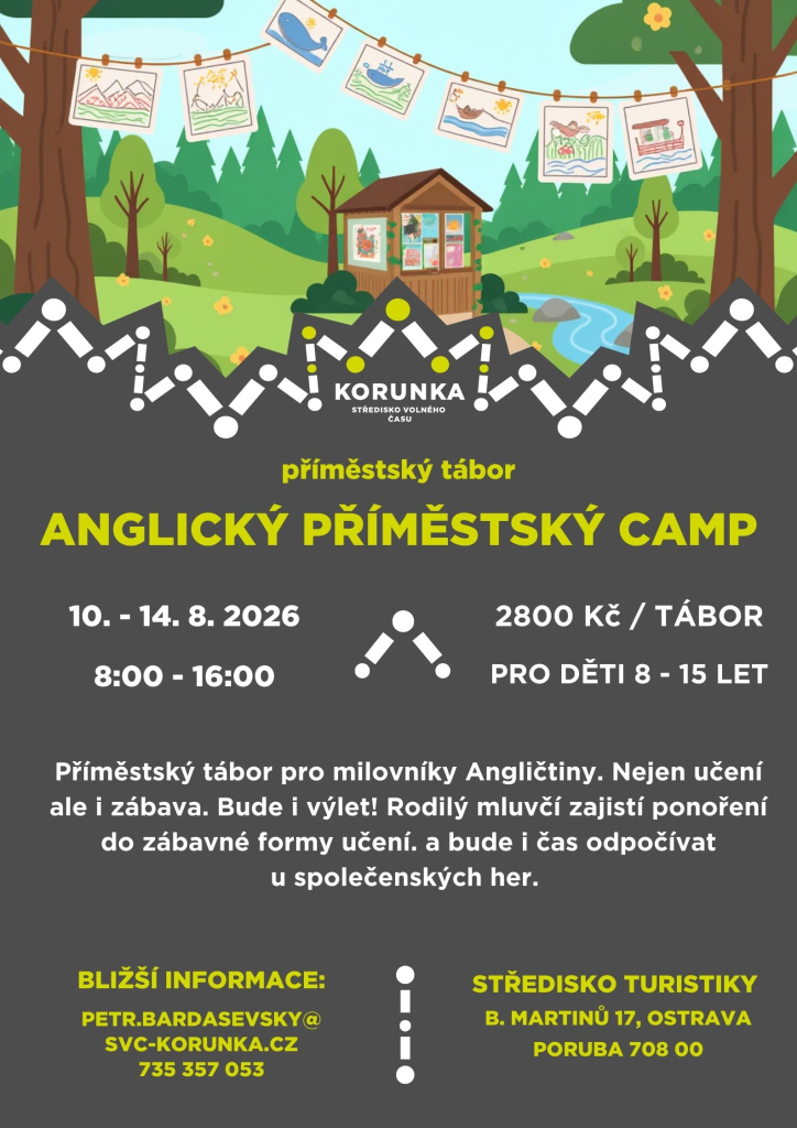 Anglický přiměstký camp