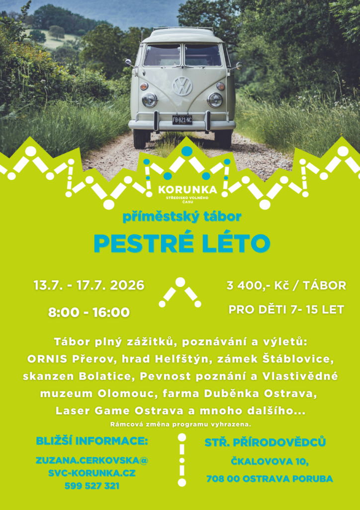 Pestré léto - příměstský tábor plný zážitků a výletů