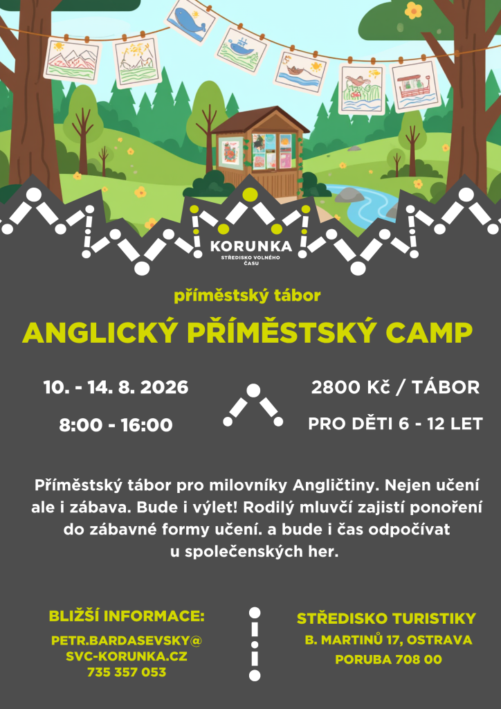Anglický přiměstký camp