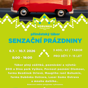 Senzační prázdniny - příměstský tábor plný zážitků a výletů